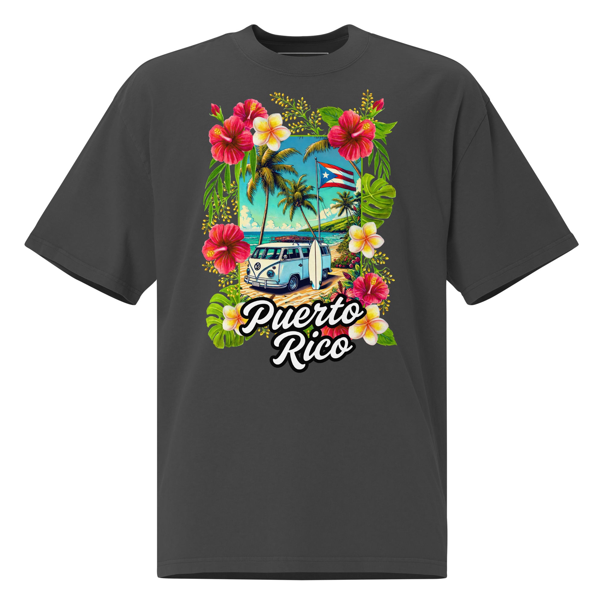 Puerto Rico Oversized faded t-shirt – Cima Puerto Rico