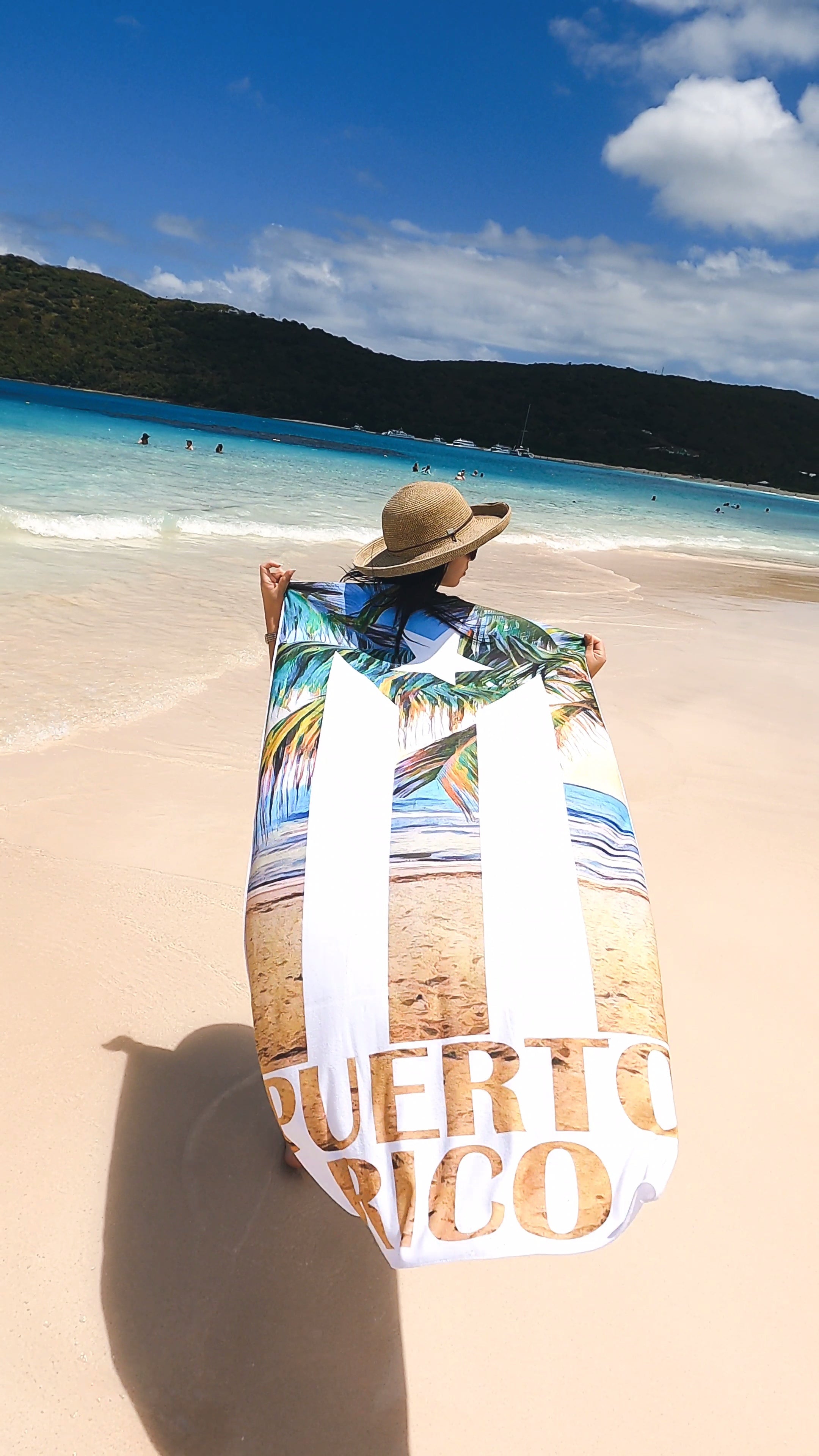Toalla de playa (Bandera Playa PR)