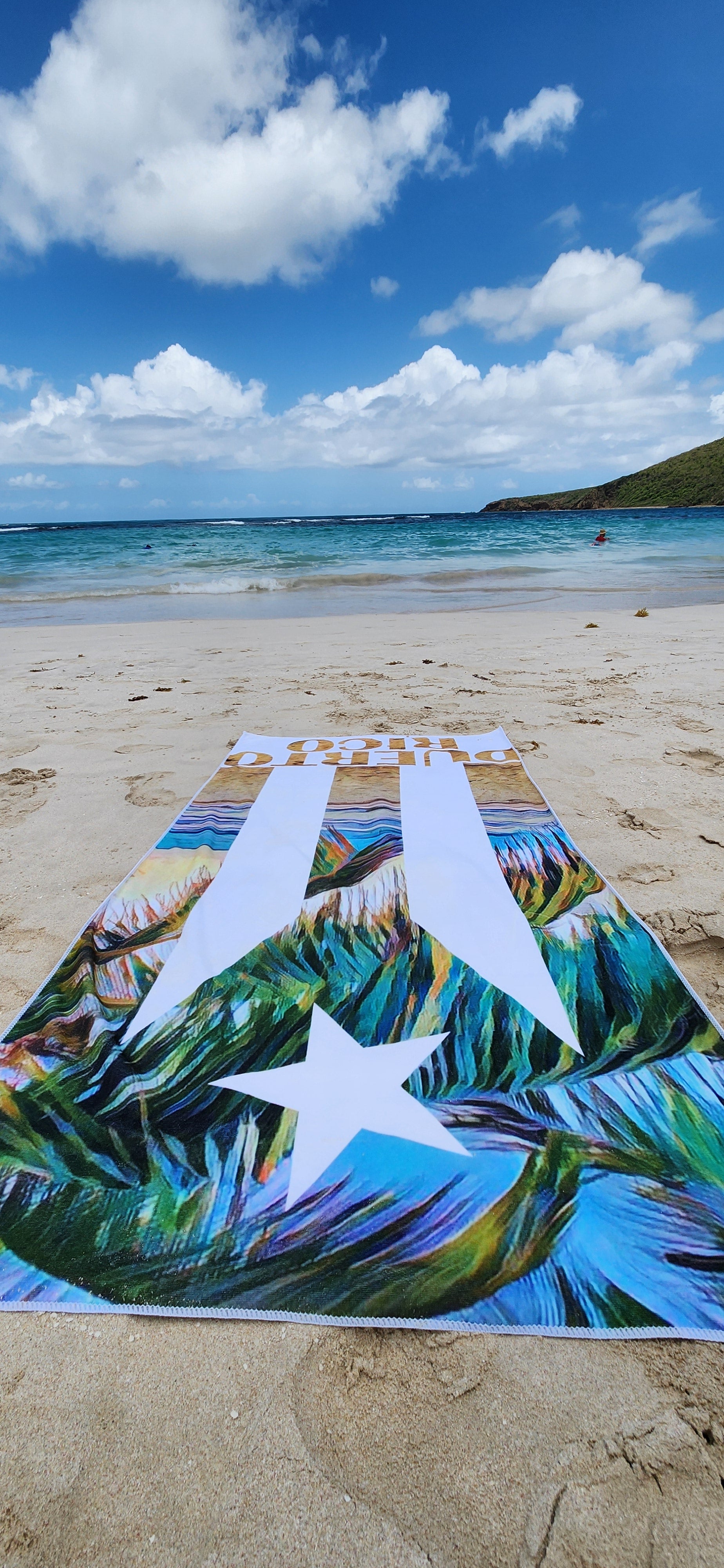 Toalla de playa (Bandera Playa PR)
